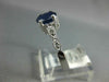 1.08CT DIAMOND & AAA SAPPHIRE 14KT WHITE GOLD 3D OVAL FILIGREE ENGAGEMENT RING