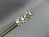ESTATE LARGE 1.47CT DIAMOND 14K WHITE GOLD 3D CLASSIC ROUND STUD EARRINGS #18686