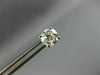 ESTATE LARGE 1.47CT DIAMOND 14K WHITE GOLD 3D CLASSIC ROUND STUD EARRINGS #18686