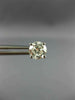 ESTATE LARGE 1.47CT DIAMOND 14K WHITE GOLD 3D CLASSIC ROUND STUD EARRINGS #18686