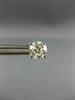 ESTATE LARGE 1.47CT DIAMOND 14K WHITE GOLD 3D CLASSIC ROUND STUD EARRINGS #18686