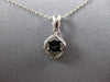 ESTATE .28CT DIAMOND 18KT WHITE GOLD 3D CLUSTER FLOWER SQUARE HALO FUN PENDANT