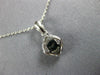 ESTATE .28CT DIAMOND 18KT WHITE GOLD 3D CLUSTER FLOWER SQUARE HALO FUN PENDANT