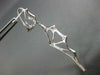 LARGE .47CT DIAMOND 14KT WHITE GOLD HANDCRAFTED SPIDER WEB FUN HANGING EARRINGS