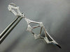 LARGE .47CT DIAMOND 14KT WHITE GOLD HANDCRAFTED SPIDER WEB FUN HANGING EARRINGS
