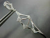 LARGE .47CT DIAMOND 14KT WHITE GOLD HANDCRAFTED SPIDER WEB FUN HANGING EARRINGS