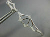 LARGE .47CT DIAMOND 14KT WHITE GOLD HANDCRAFTED SPIDER WEB FUN HANGING EARRINGS