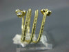 LARGE .28CT DIAMOND 14KT YELLOW GOLD 3D MULTI ROW FLOWER DOUBLE SNAKE FUN RING