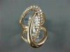 ESTATE EXTRA LARGE .87CT DIAMOND 14KT ROSE GOLD 3D CLASSIC LOVE KNOT FUN RING
