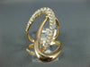 ESTATE EXTRA LARGE .87CT DIAMOND 14KT ROSE GOLD 3D CLASSIC LOVE KNOT FUN RING