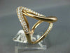 ESTATE EXTRA LARGE .87CT DIAMOND 14KT ROSE GOLD 3D CLASSIC LOVE KNOT FUN RING