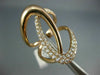 ESTATE EXTRA LARGE .87CT DIAMOND 14KT ROSE GOLD 3D CLASSIC LOVE KNOT FUN RING