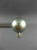 LARGE DIAMOND & AAA GREY TAHITIAN PEARL 18KT WHITE GOLD CLIP ON EARRINGS #2953