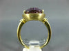 LARGE 5.43CT DIAMOND & AMETHYST 14KT YELLOW GOLD PEAR SHAPE MATTE & SHINY RING