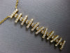 ESTATE LARGE .88CT DIAMOND 18KT YELLOW GOLD FLEXIBLE BAR ETOILE SNAKE NECKLACE
