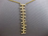 ESTATE LARGE .88CT DIAMOND 18KT YELLOW GOLD FLEXIBLE BAR ETOILE SNAKE NECKLACE