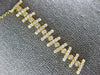 ESTATE LARGE .88CT DIAMOND 18KT YELLOW GOLD FLEXIBLE BAR ETOILE SNAKE NECKLACE