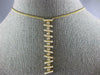 ESTATE LARGE .88CT DIAMOND 18KT YELLOW GOLD FLEXIBLE BAR ETOILE SNAKE NECKLACE