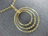ESTATE LARGE 1.29CT DIAMOND 18KT YELLOW GOLD CIRCLE OF LIFE JOURNEY LOVE PENDANT