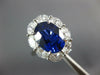 GIA LARGE 6.58CT DIAMOND & AAA SAPPHIRE PLATINUM PRINCESS DIANA ENGAGEMENT RING