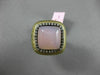 ESTATE EXTRA LARGE .35CT DIAMOND & AGATE 14KT BLACK & YELLOW GOLD FILIGREE RING