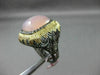 ESTATE EXTRA LARGE .35CT DIAMOND & AGATE 14KT BLACK & YELLOW GOLD FILIGREE RING