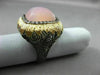 ESTATE EXTRA LARGE .35CT DIAMOND & AGATE 14KT BLACK & YELLOW GOLD FILIGREE RING