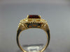 LARGE 2.12CT DIAMOND & AAA RHODOLITE 14KT ROSE GOLD CUSHION CUT ENGAGEMENT RING