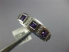 .90CT DIAMOND & AAA AMETHYST 14KT WHITE GOLD 3D ROUND & PRINCESS SQUARE FUN RING