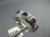 .90CT DIAMOND & AAA AMETHYST 14KT WHITE GOLD 3D ROUND & PRINCESS SQUARE FUN RING