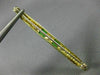 ESTATE .80CT DIAMOND & TSAVORITE 14K YELLOW GOLD ELONGATED PIN BROOCH E/F #25032