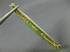 ESTATE .80CT DIAMOND & TSAVORITE 14K YELLOW GOLD ELONGATED PIN BROOCH E/F #25032