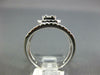 LARGE .75CT DIAMOND 14KT WHITE GOLD ROUND & BAGUETTE SQUARE HALO ENGAGEMENT RING