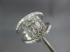 LARGE .75CT DIAMOND 14KT WHITE GOLD ROUND & BAGUETTE SQUARE HALO ENGAGEMENT RING