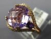 ESTATE LARGE 4.98CT DIAMOND & AAA AMETHYST 14KT ROSE GOLD 3D CLASSIC FUN RING