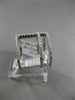 ESTATE LARGE .68CT ROUND DIAMOND 18K WHITE GOLD 3D PAVE CROSS FINGER RING F/G VS