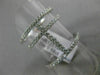ESTATE LARGE .68CT ROUND DIAMOND 18K WHITE GOLD 3D PAVE CROSS FINGER RING F/G VS