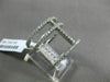 ESTATE LARGE .68CT ROUND DIAMOND 18K WHITE GOLD 3D PAVE CROSS FINGER RING F/G VS