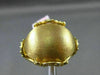 ESTATE LARGE .20CT DIAMOND 14KT YELLOW GOLD HANDCRAFTED ITALIAN CROWN RING