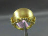 ESTATE LARGE .20CT DIAMOND 14KT YELLOW GOLD HANDCRAFTED ITALIAN CROWN RING