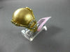 ESTATE LARGE .20CT DIAMOND 14KT YELLOW GOLD HANDCRAFTED ITALIAN CROWN RING