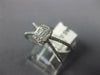 .37CT DIAMOND 14KT WHITE GOLD 3D ROUND & BAGUETTE CLUSTER SQUARE X INFINITY RING