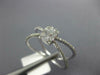 .37CT DIAMOND 14KT WHITE GOLD 3D ROUND & BAGUETTE CLUSTER SQUARE X INFINITY RING