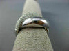ESTATE LARGE 1.11CT DIAMOND 18KT WHITE GOLD MULTI ROW CRISS CROSS LOVE KNOT RING