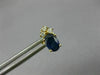 ANTIQUE 1.61CT DIAMOND & AAA SAPPHIRE 14KT YELLOW GOLD 3D OVAL EARRINGS #24091