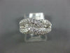 ESTATE .87CT DIAMOND 18KT WHITE GOLD 3D MULTI ROW LOVE KNOT FUN RING