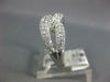 ESTATE .87CT DIAMOND 18KT WHITE GOLD 3D MULTI ROW LOVE KNOT FUN RING