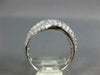 ESTATE .87CT DIAMOND 18KT WHITE GOLD 3D MULTI ROW LOVE KNOT FUN RING