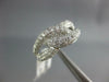 ESTATE .87CT DIAMOND 18KT WHITE GOLD 3D MULTI ROW LOVE KNOT FUN RING
