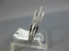 ESTATE .20CT DIAMOND 18KT WHITE GOLD CLASSIC OPEN THREE ROW FUN RING